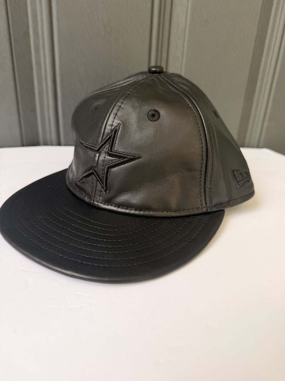 New Era Dallas Cowboys 9FIFTY Retro Crown Genuine Sheepskin Leather Snapback Hat
